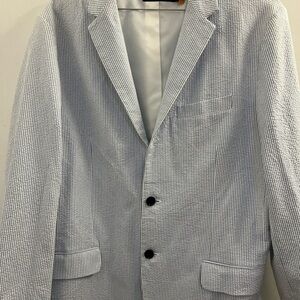 Nautica Blue and White Sport Coat Classic Blazer